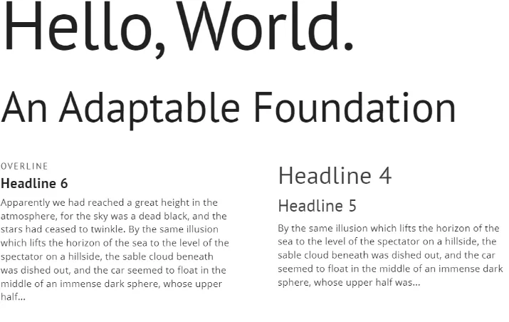 Typography preview
