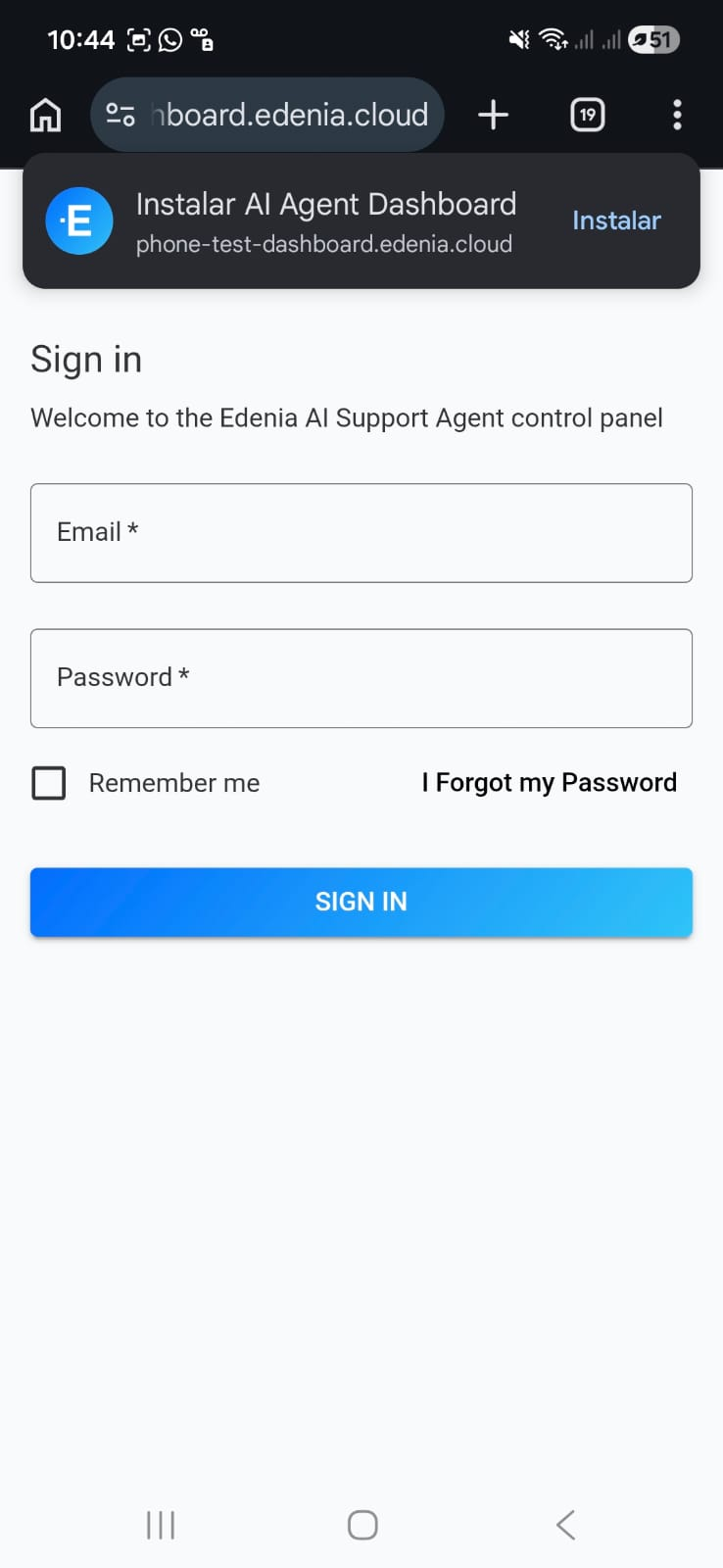 Instalación directa