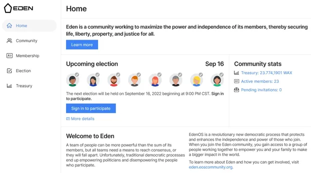 Eden Smart Contracts screenshot preview 1