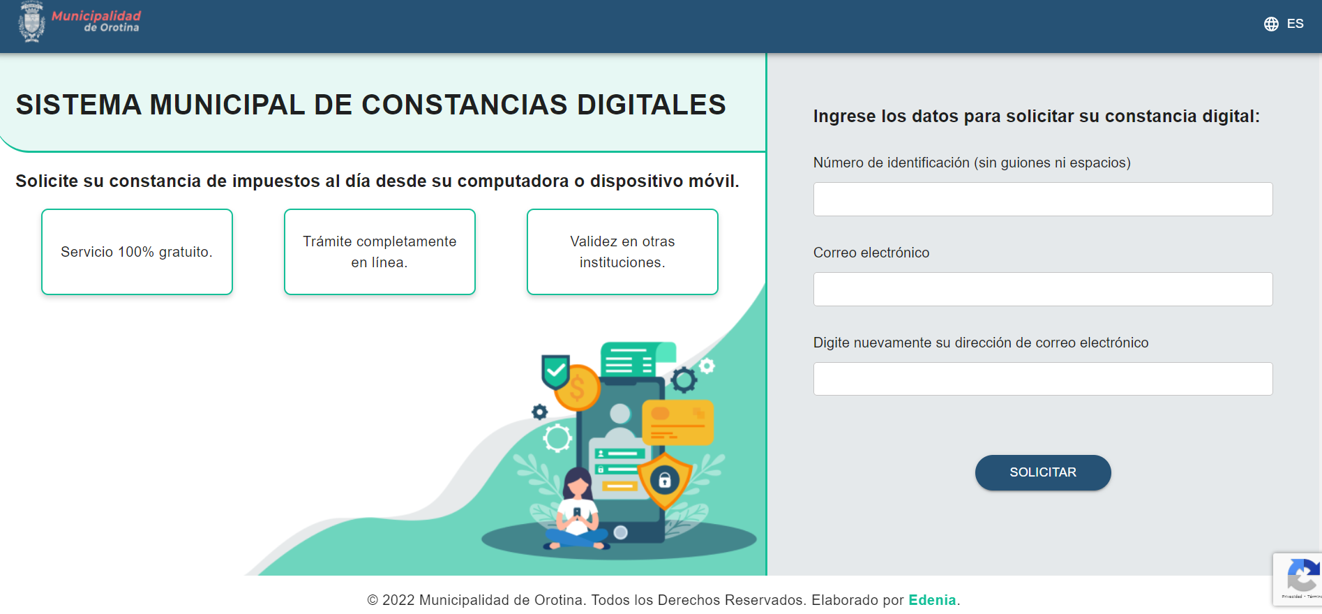 Proof of Payment of Municipal Taxes screenshot preview 1