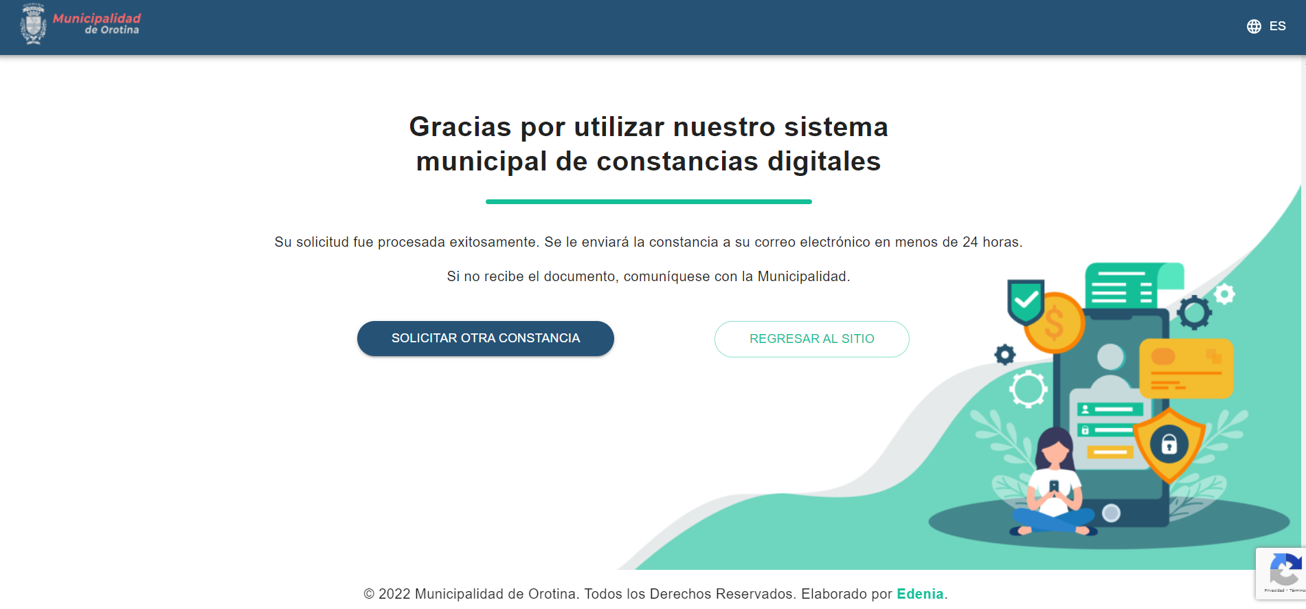 Proof of Payment of Municipal Taxes screenshot preview 2